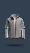 Chaqueta deportiva con membrana impermeable